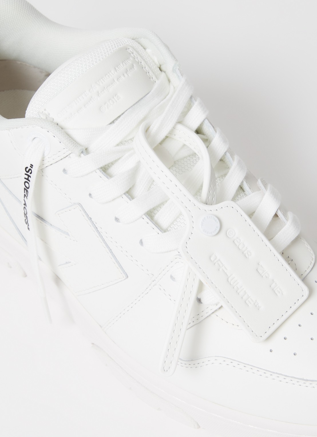 Off-White Out Of Office sneaker van kalfsleer - detail 5 wit