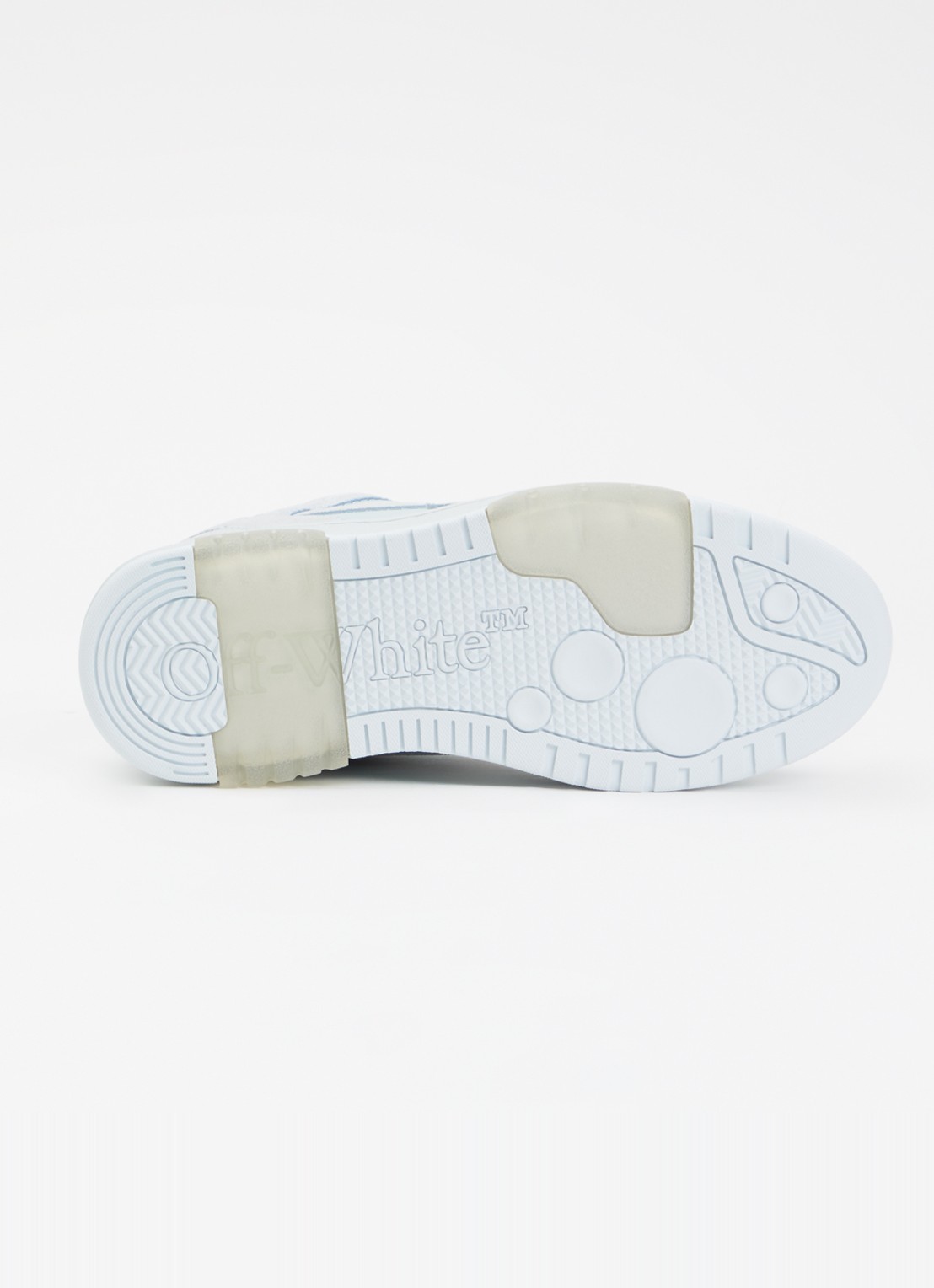 Off-White Out Of Office sneaker van suède - detail 5 grijs