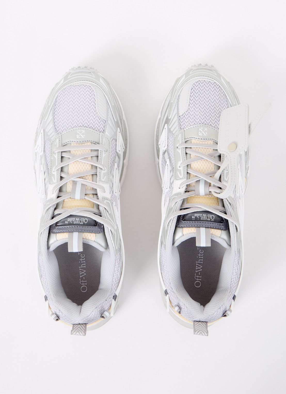 Off-White Ow Be Right Back sneaker met mesh details - detail 5 grijs