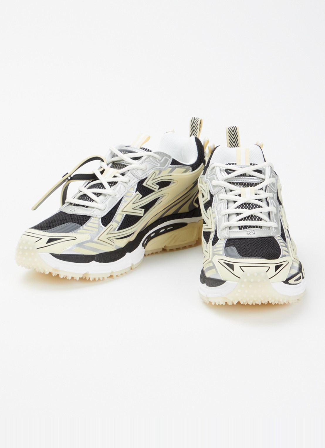 Off-White Ow Be Right Back sneaker met mesh details - detail 3 zwart