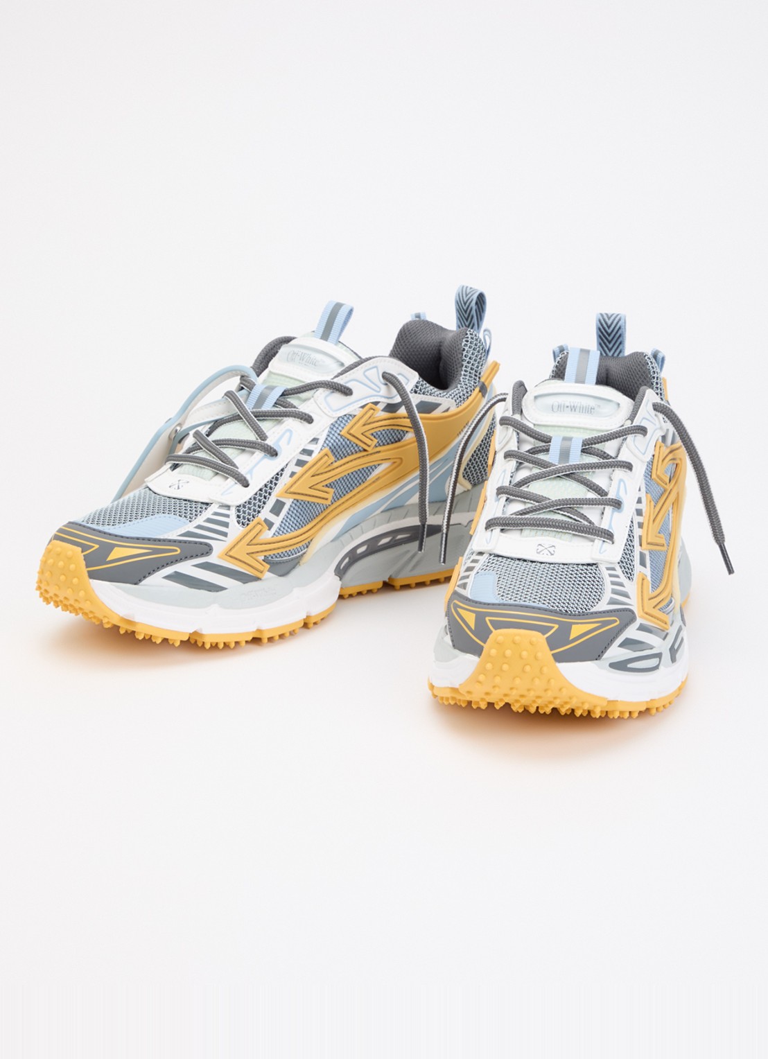 Off-White Ow Be Right Back sneaker met mesh details - detail 2 lichtoranje