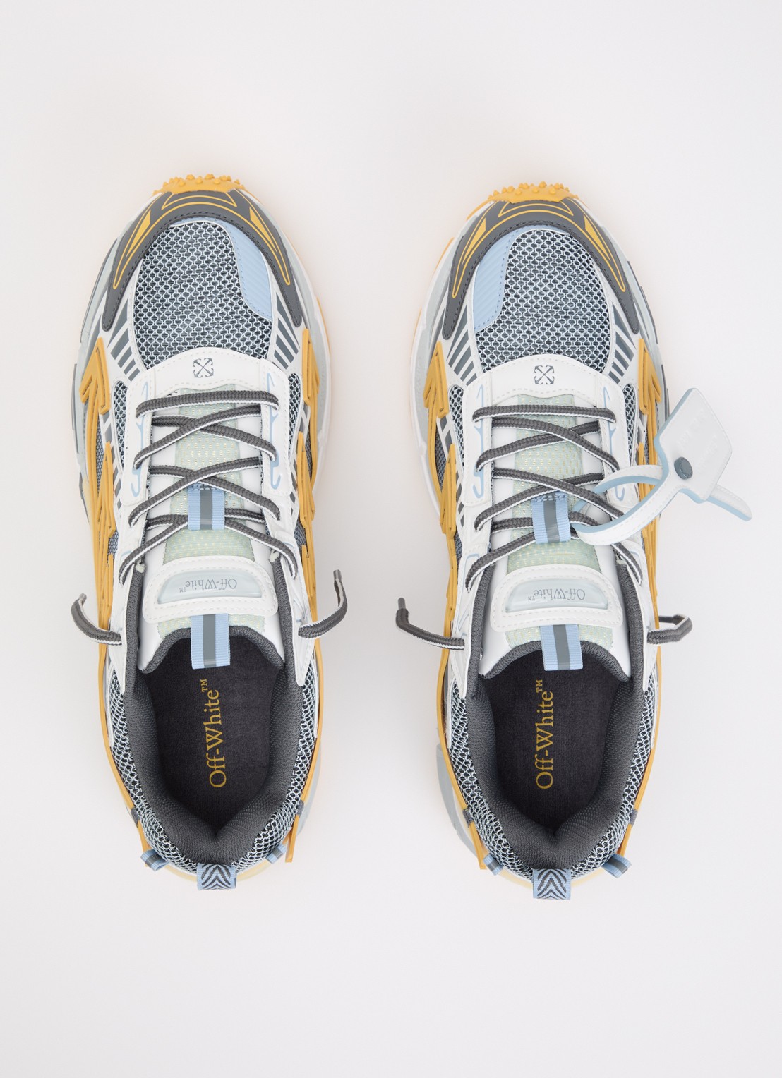 Off-White Ow Be Right Back sneaker met mesh details - detail 3 lichtoranje