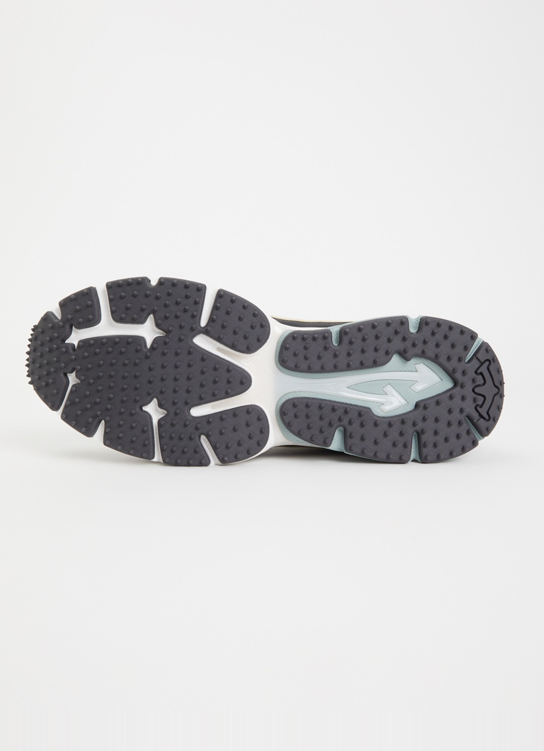Off-White Ow Be right Back sneaker met mesh en metallic details - detail 4 blauwgrijs