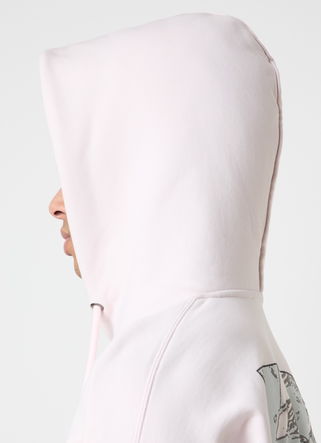 Off-White Paint Arrow hoodie met logo- en backprint - detail 3 lichtroze