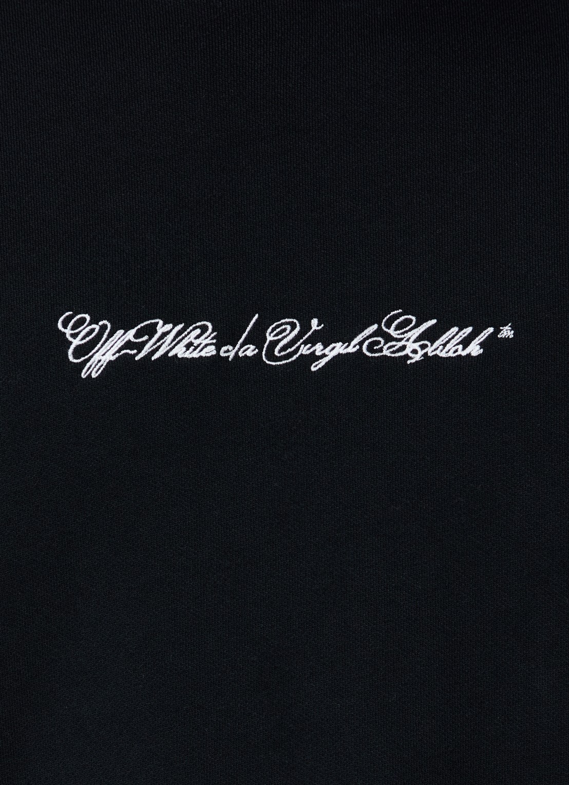 Off-White Script Arrow sweater met logoborduring - detail 3 zwart