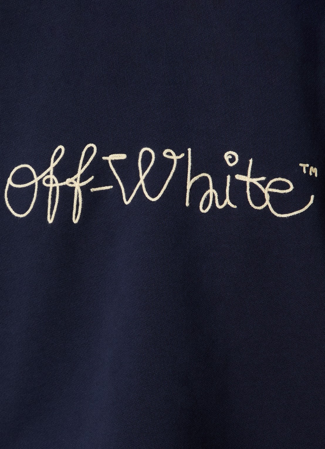 Off-White Script polo met logo - detail 3 donkerblauw