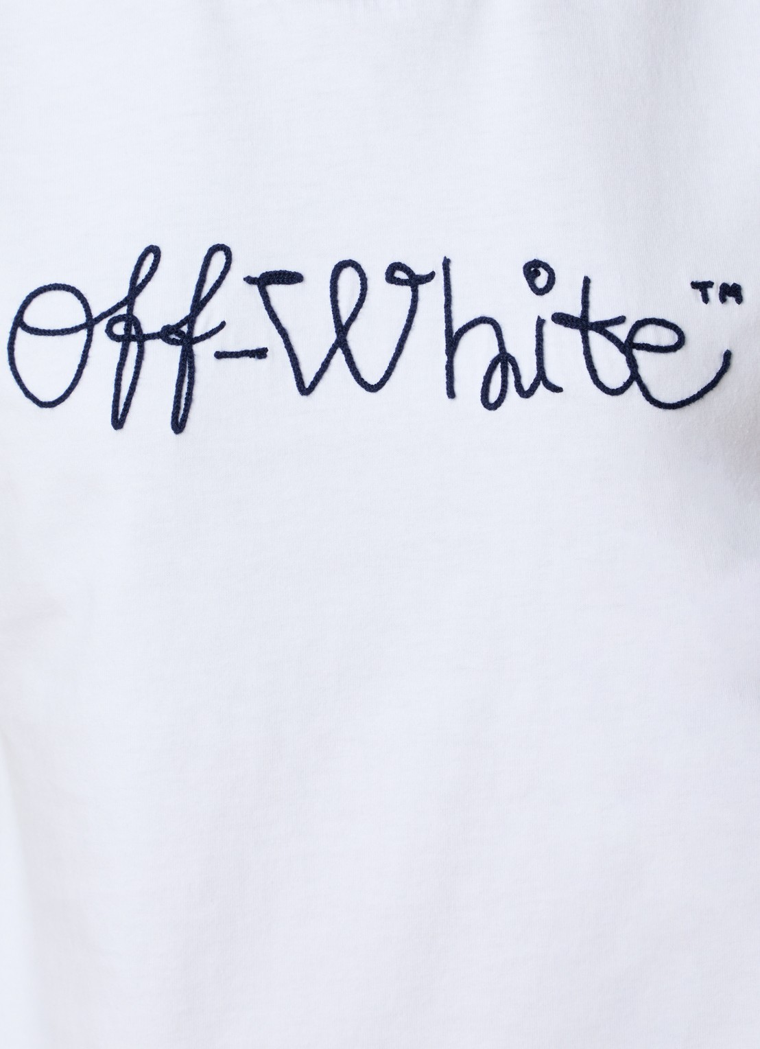 Off-White Script T-shirt met logo - detail 5 wit