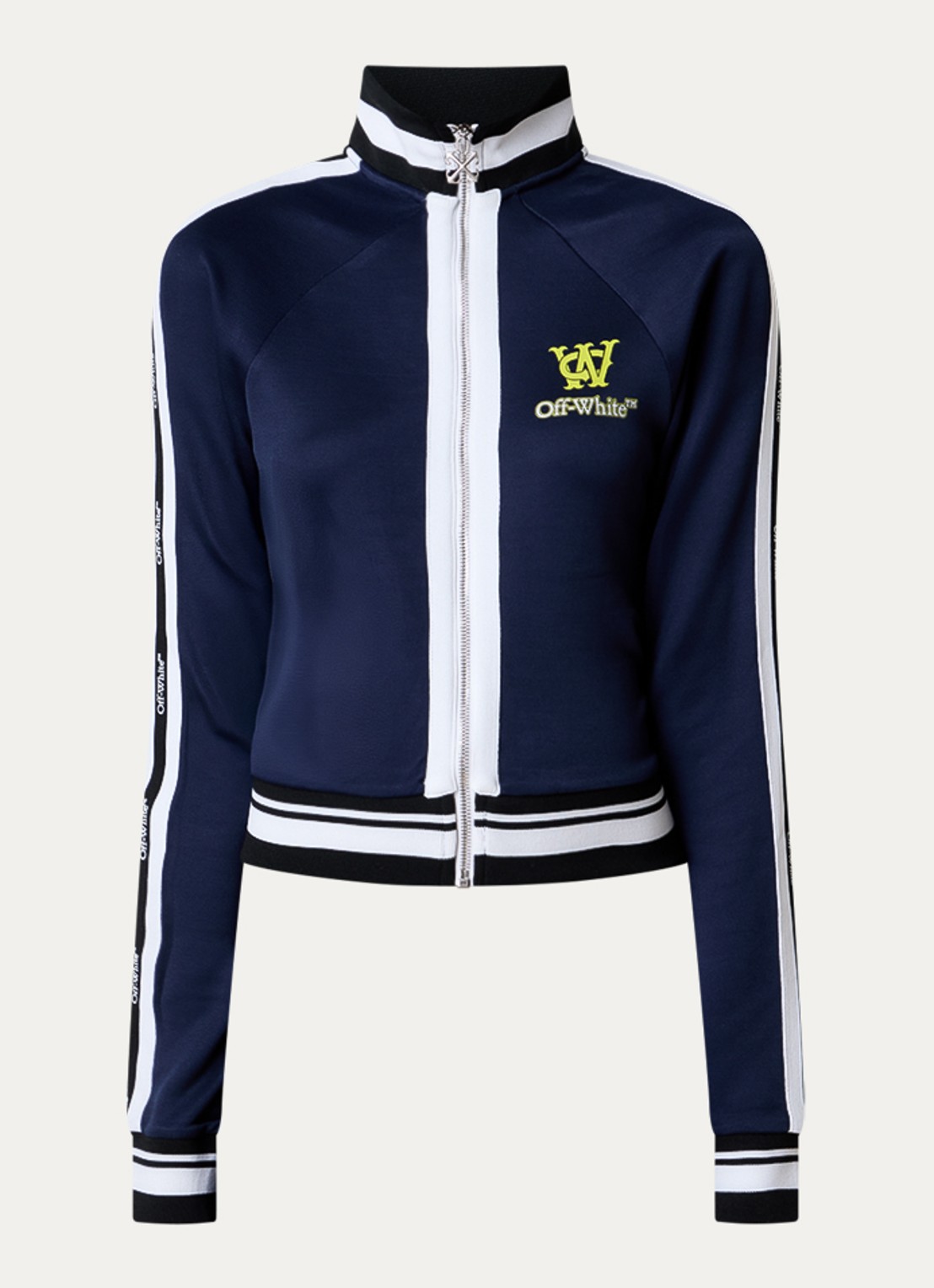 Off-White Serena sweatvest met logo - voorkant 2 donkerblauw
