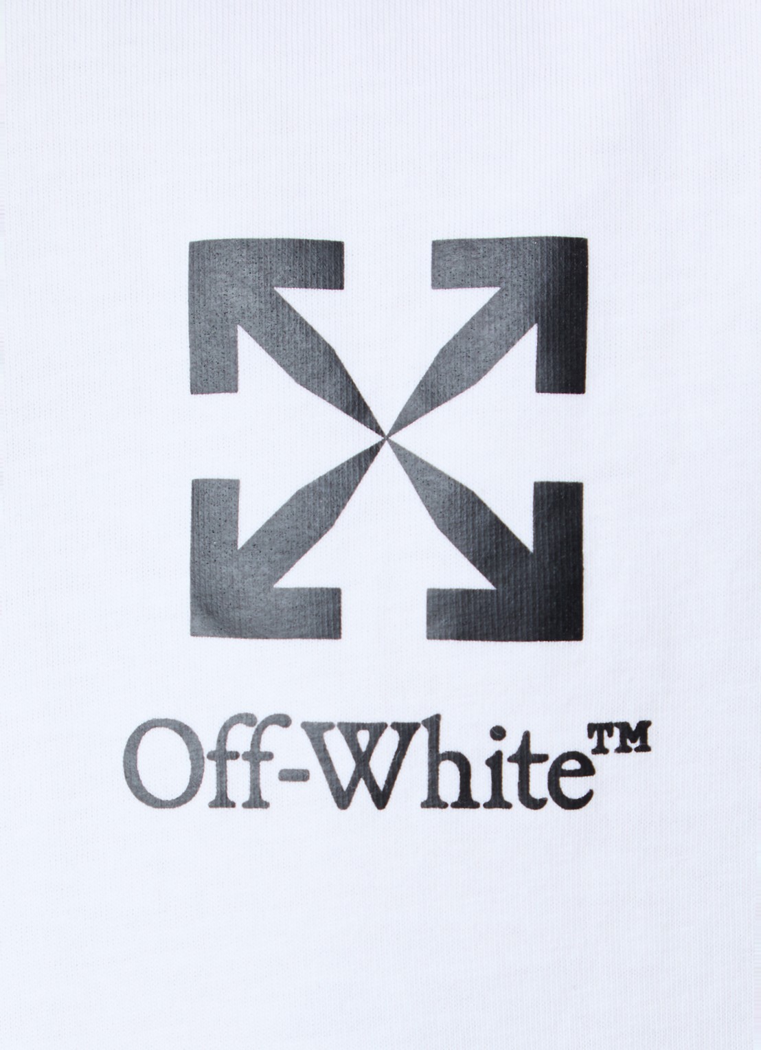 Off-White Small Arrow T-shirt met logoprint - detail 2 wit