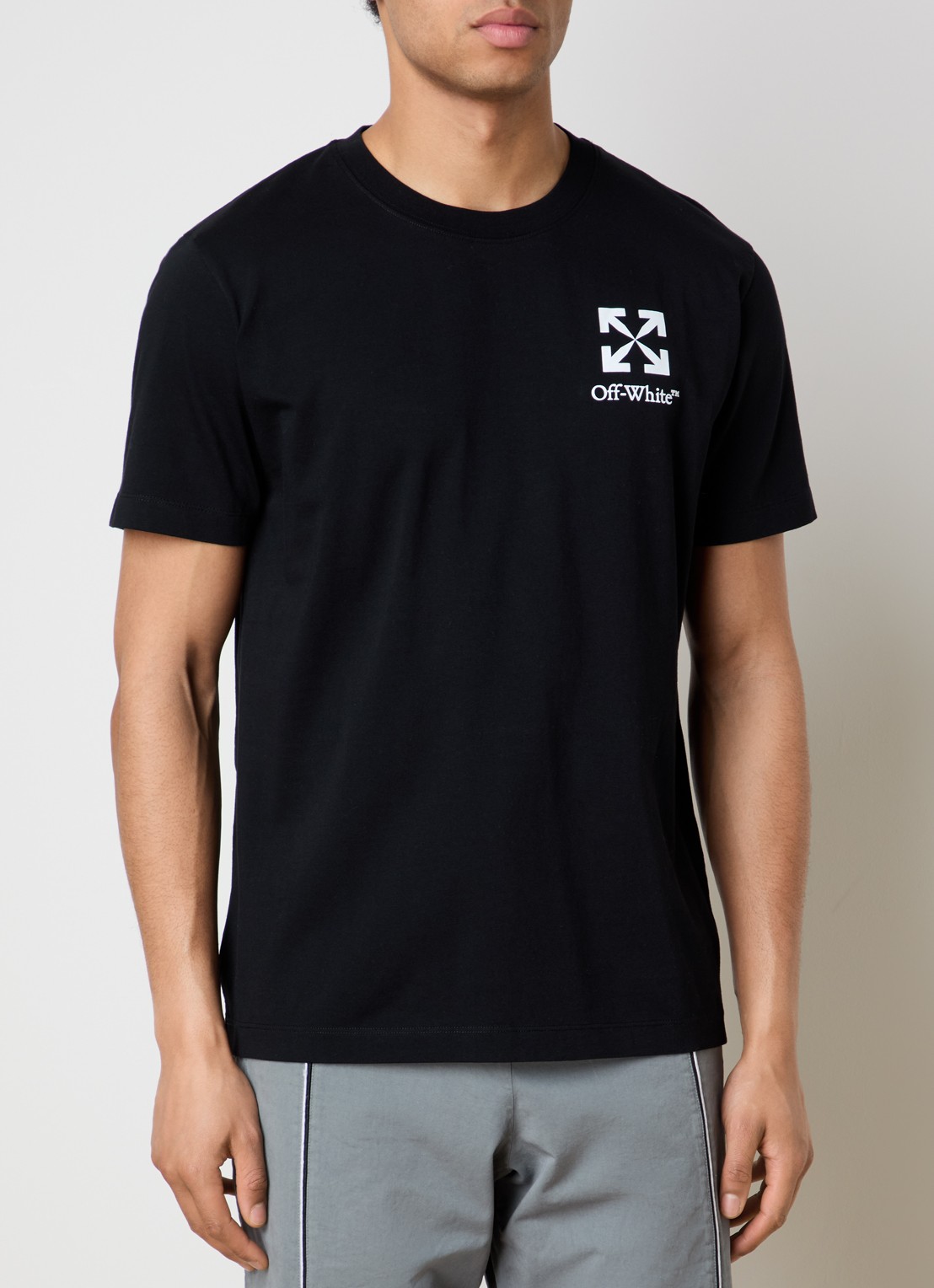 Off-White Small Arrow T-shirt met logoprint - detail 4 zwart