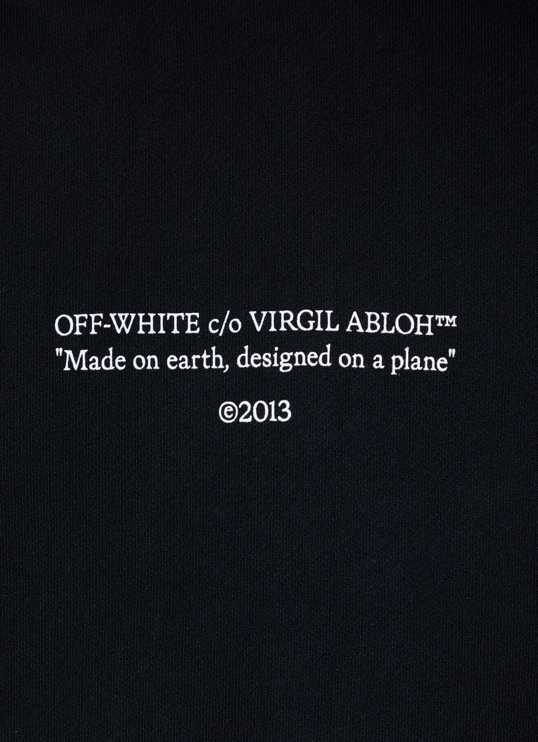 Off-White Statement hoodie met logoprint - detail 6 zwart