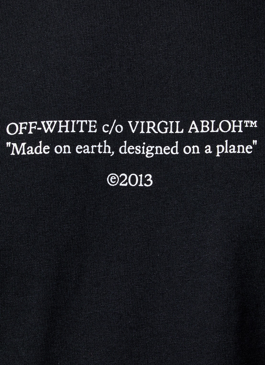 Off-White Statement T-shirt met logoprint - detail 5 zwart