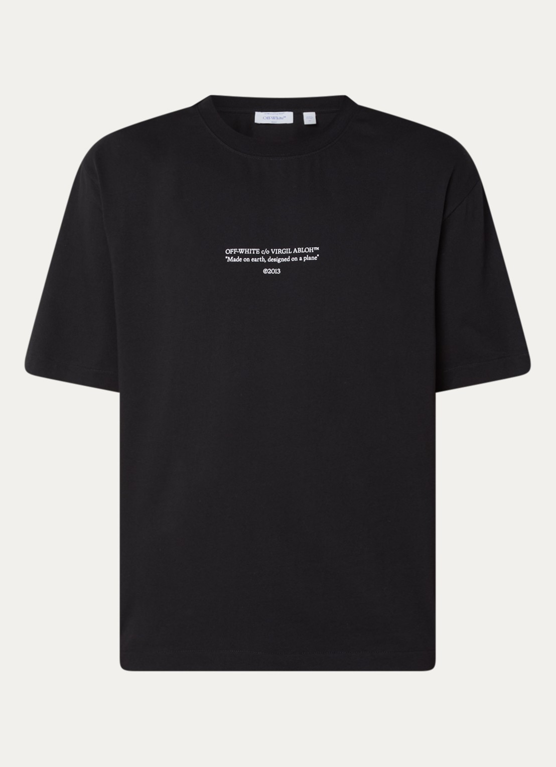 Off-White Statement T-shirt met logoprint - voorkant 2 zwart