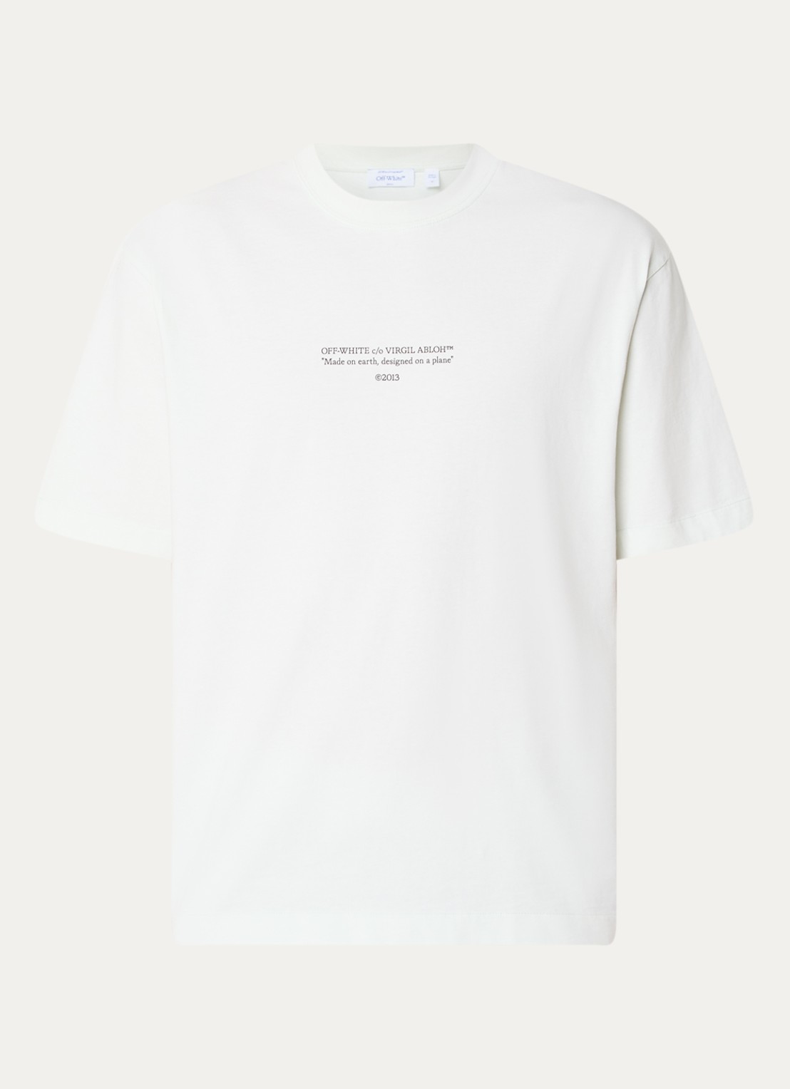 Off-White Statement T-shirt met logoprint - voorkant 3 mint