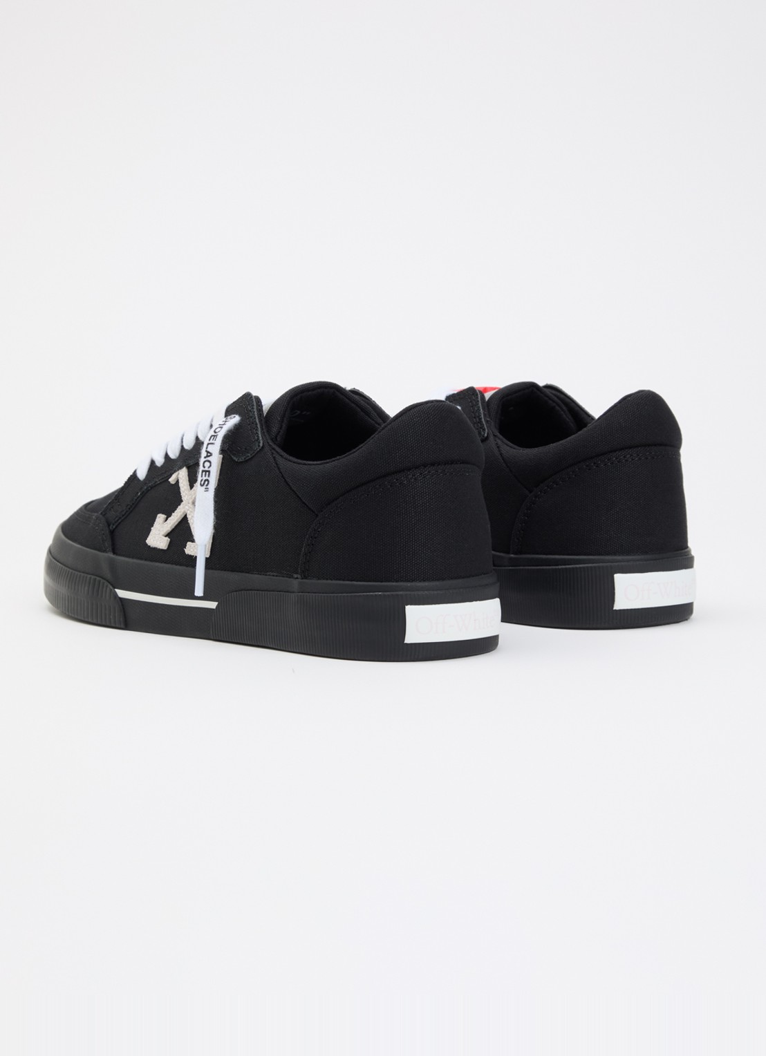 Off-White Vulcanized Low sneaker met logo - achterkant 2 zwart