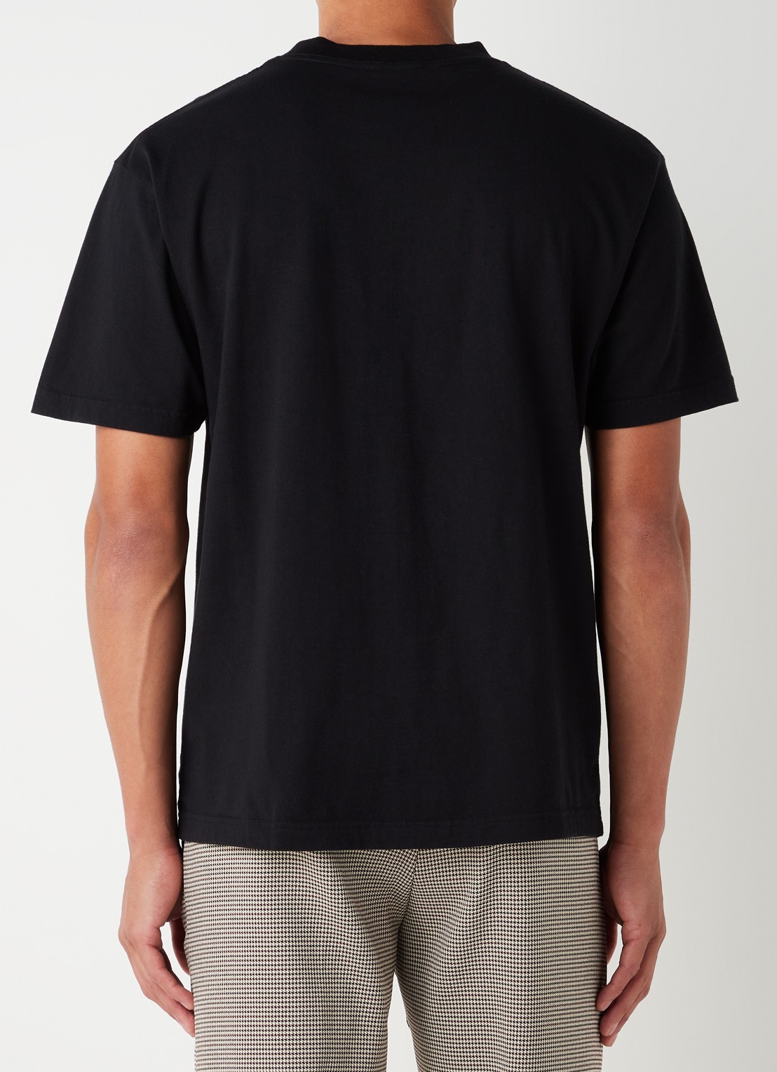 OLAF Block T-shirt van katoen met logo - achterkant zwart