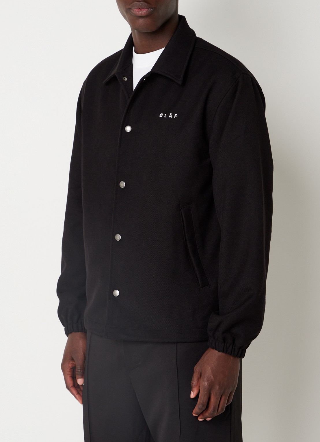 OLAF Coach jack met logo- en backprint - achterkant zwart