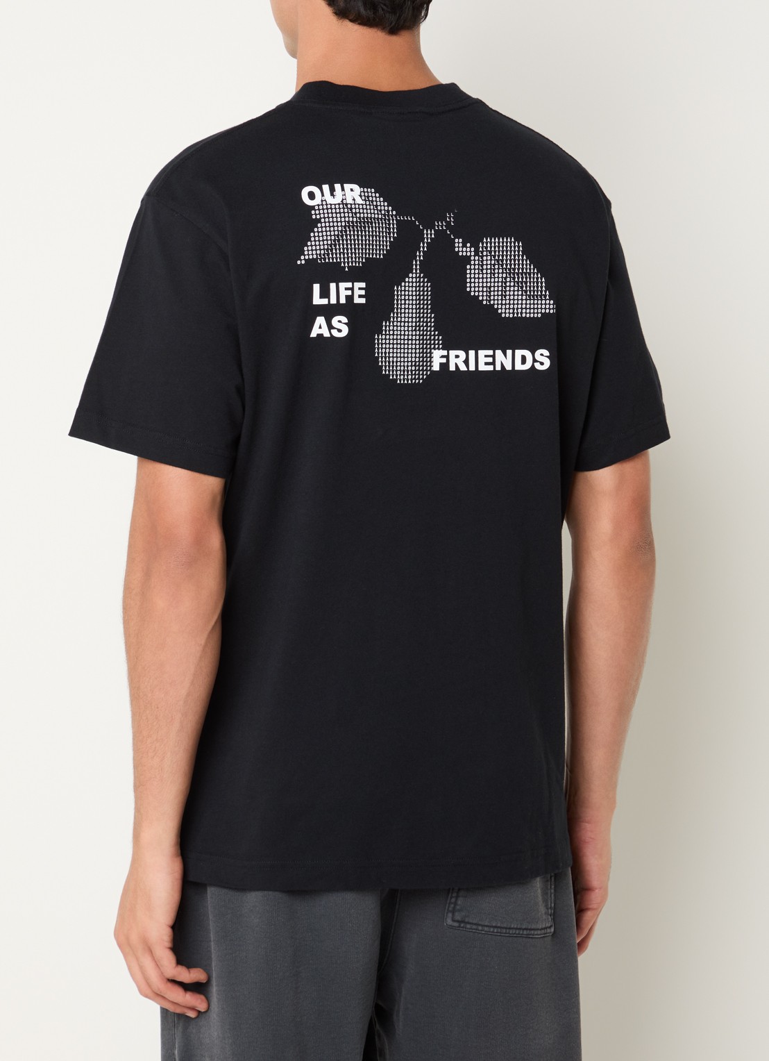 OLAF Crafted Pear T-shirt met logo- en backprint - detail 2 zwart