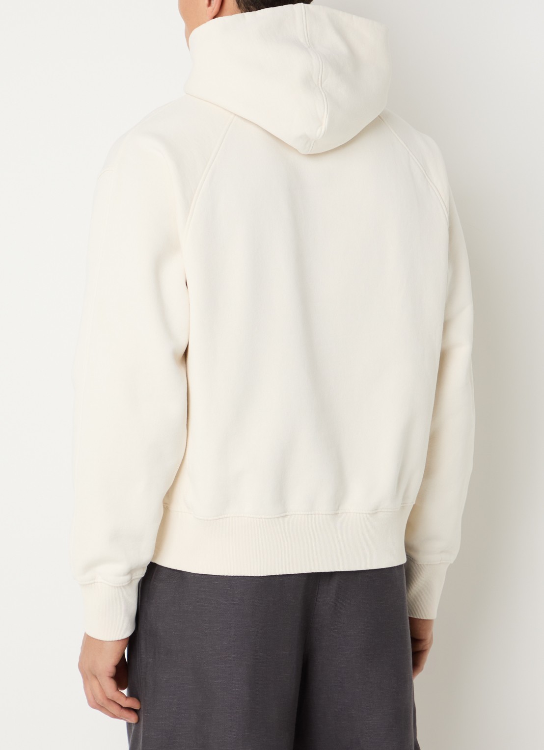 OLAF Hoodie met logo - achterkant 3 creme