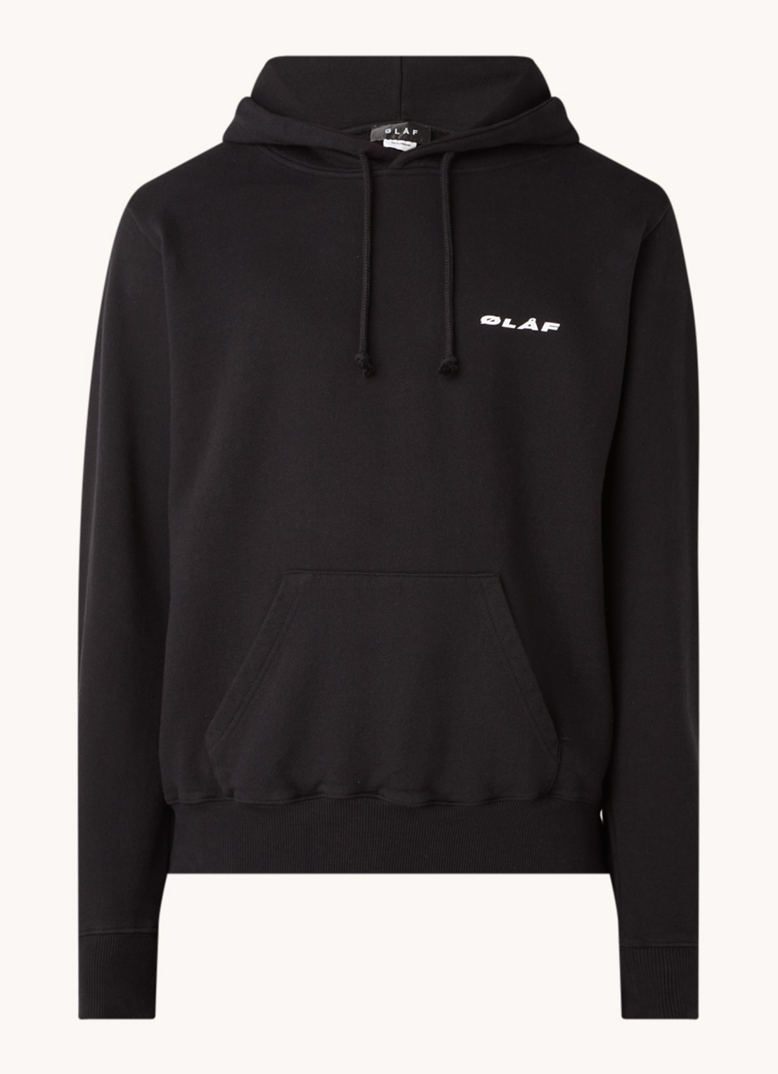 OLAF Hoodie met logo - voorkant zwart