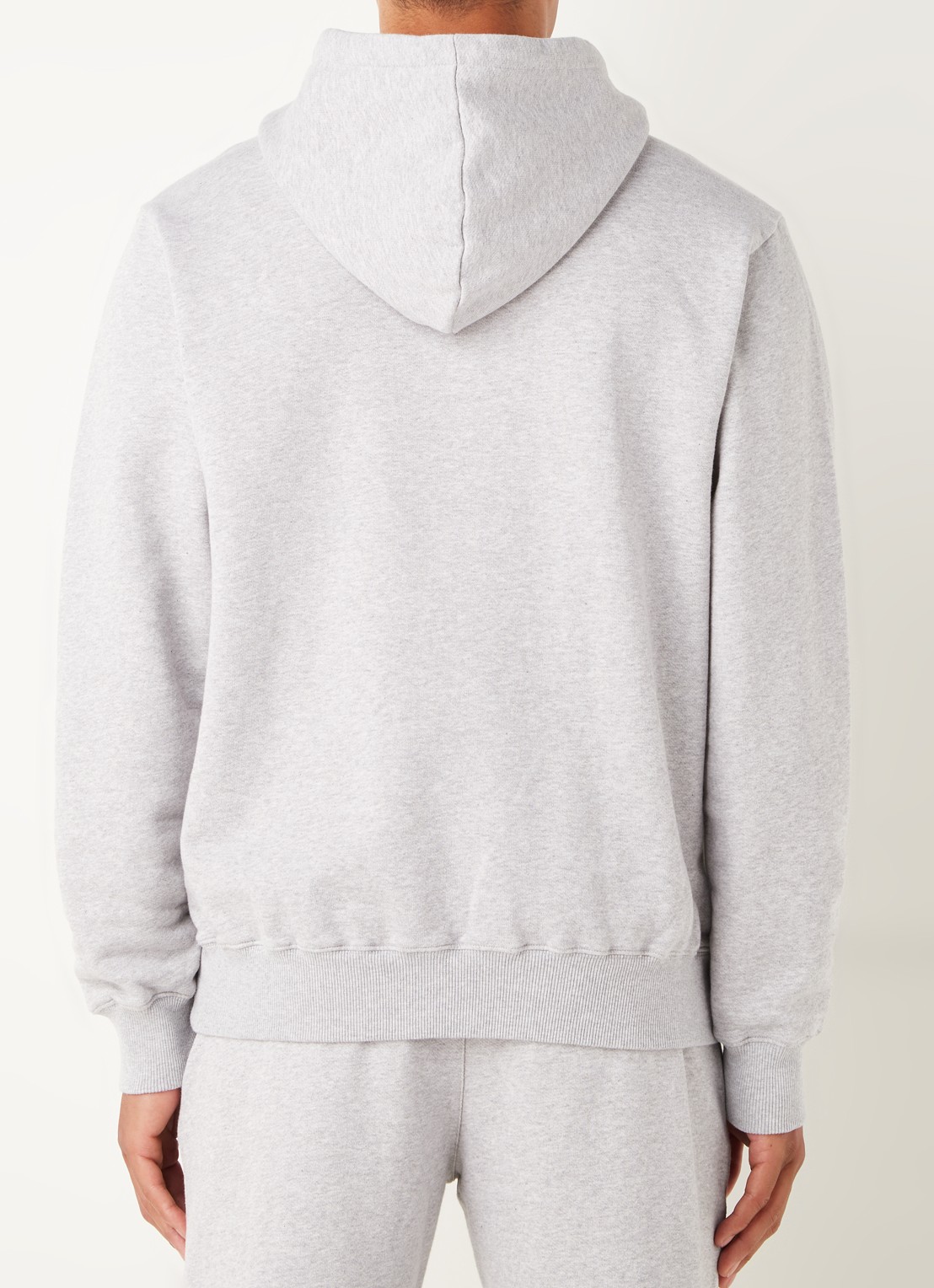 OLAF Hoodie met logo - achterkant 5 middengrijs