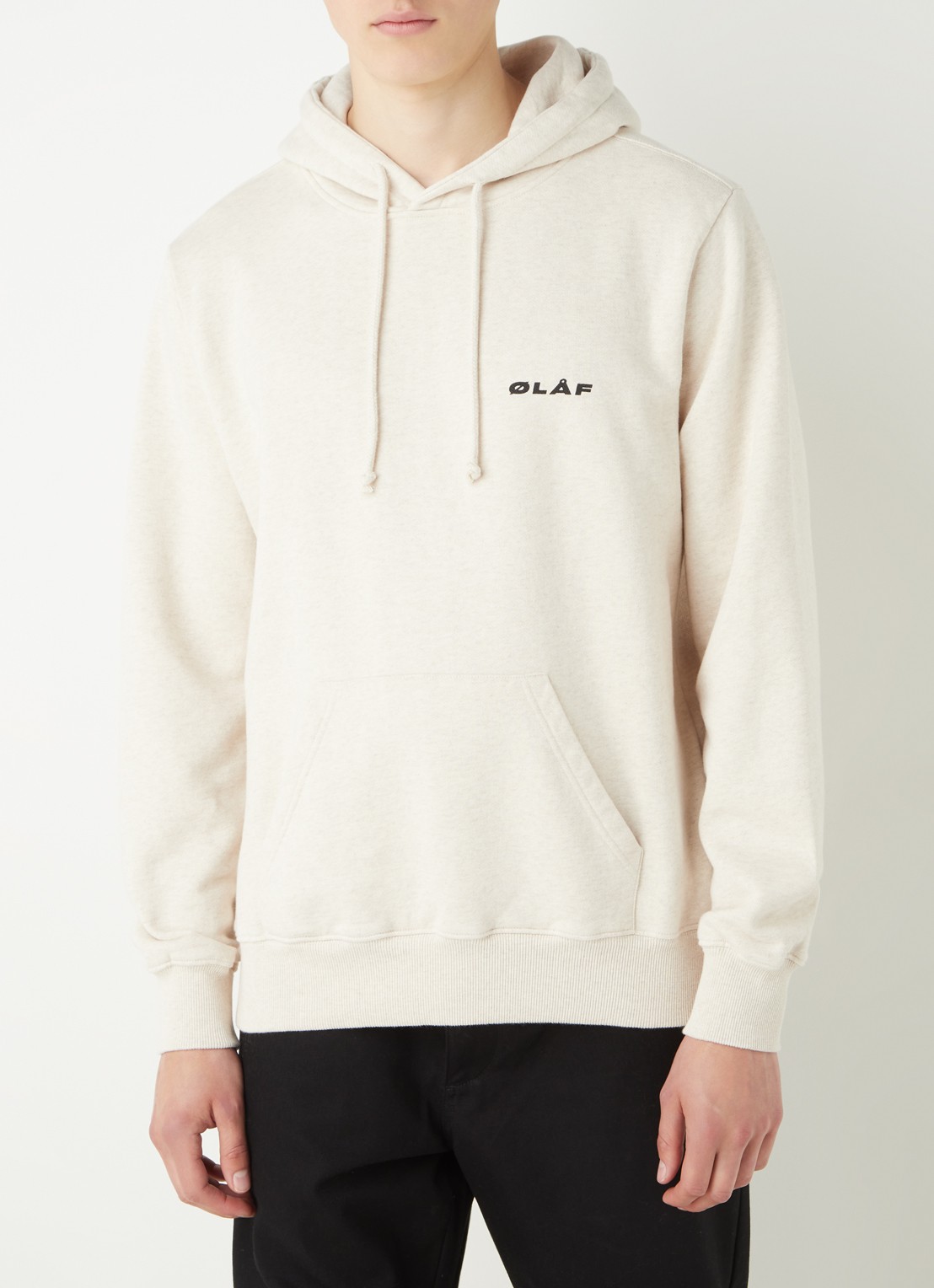 OLAF Hoodie met logo - detail 4 vanillegeel