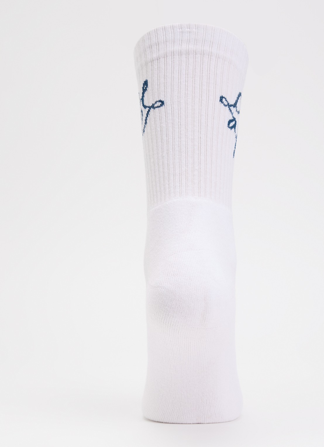 OLAF Monogram sportsokken in katoenblend - voorkant 2 wit