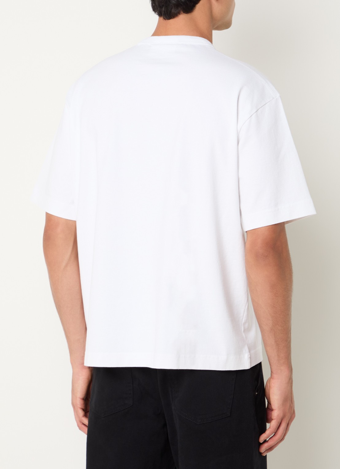 OLAF Sketched Atelier T-shirt met logoprint - achterkant wit
