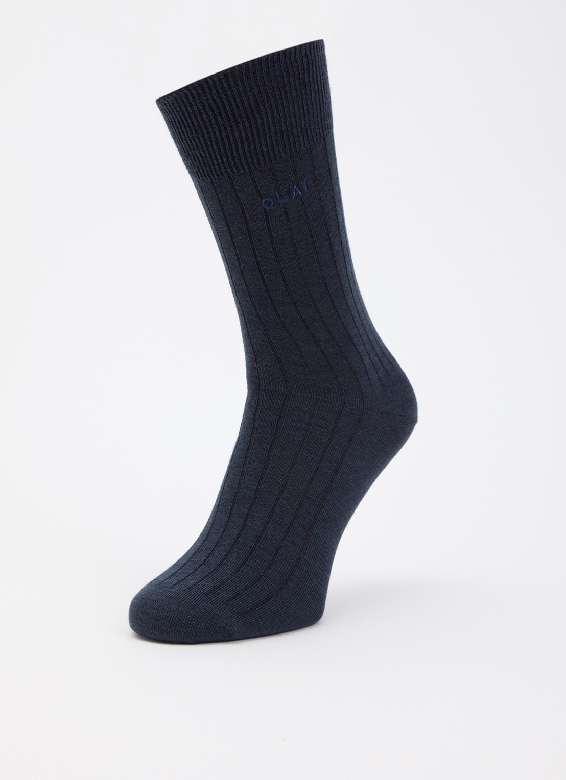 OLAF Sokken in katoenblend - detail donkerblauw