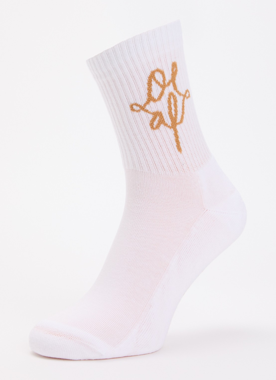 OLAF Sokken met logo - detail 3 wit