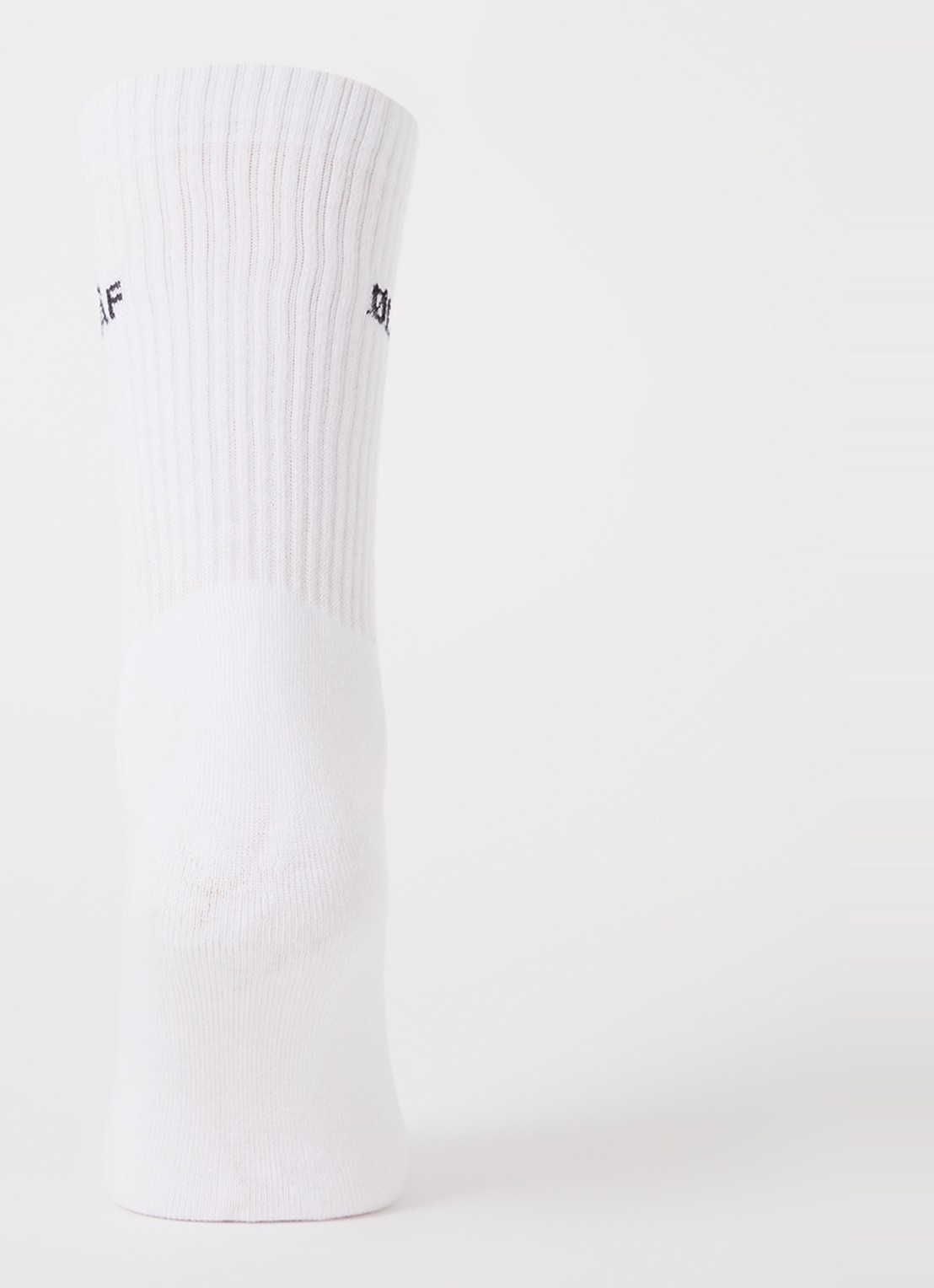 OLAF Sportsokken met logo - voorkant 2 wit