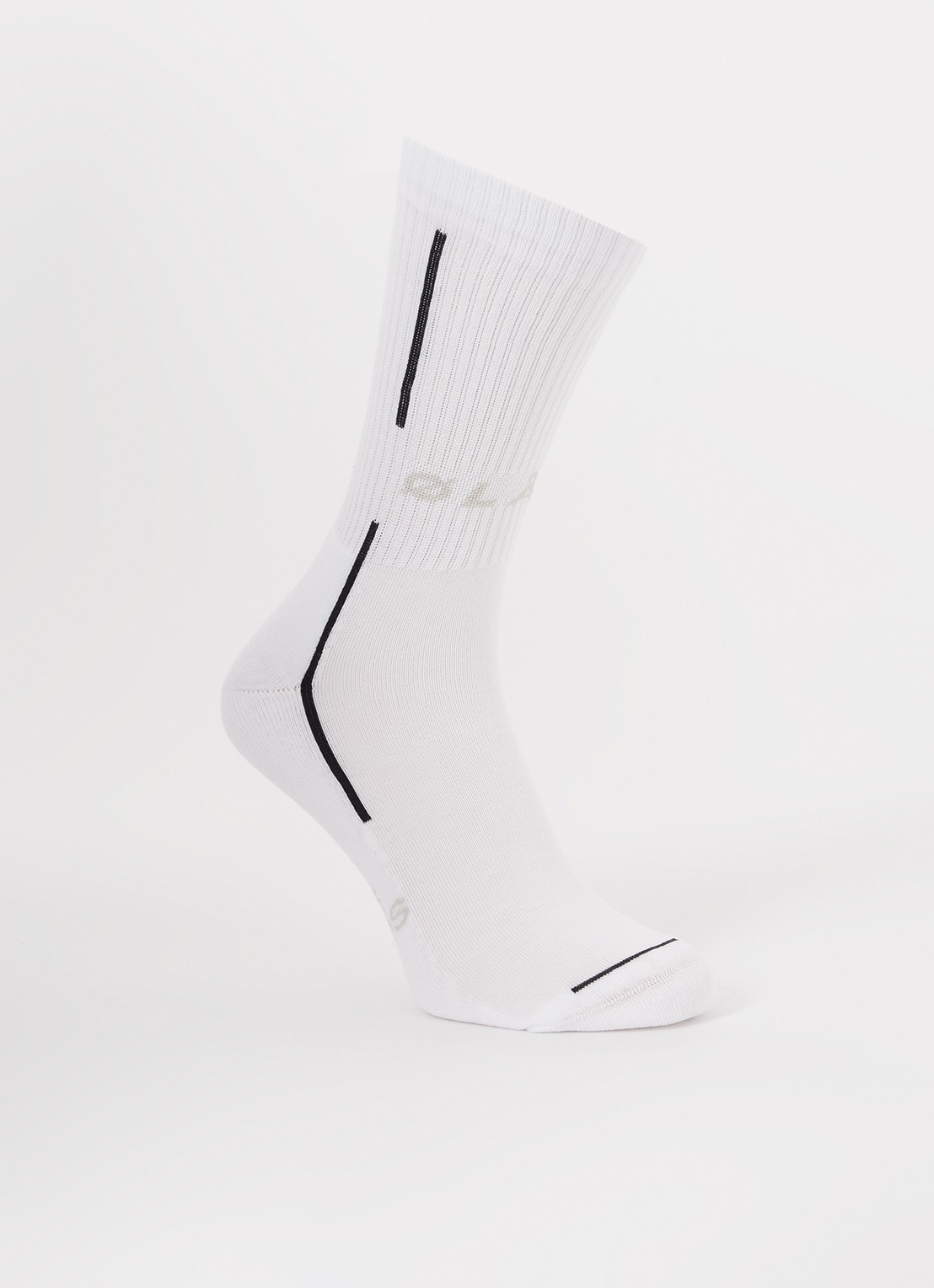 OLAF Sporty sportsokken met logo - voorkant wit