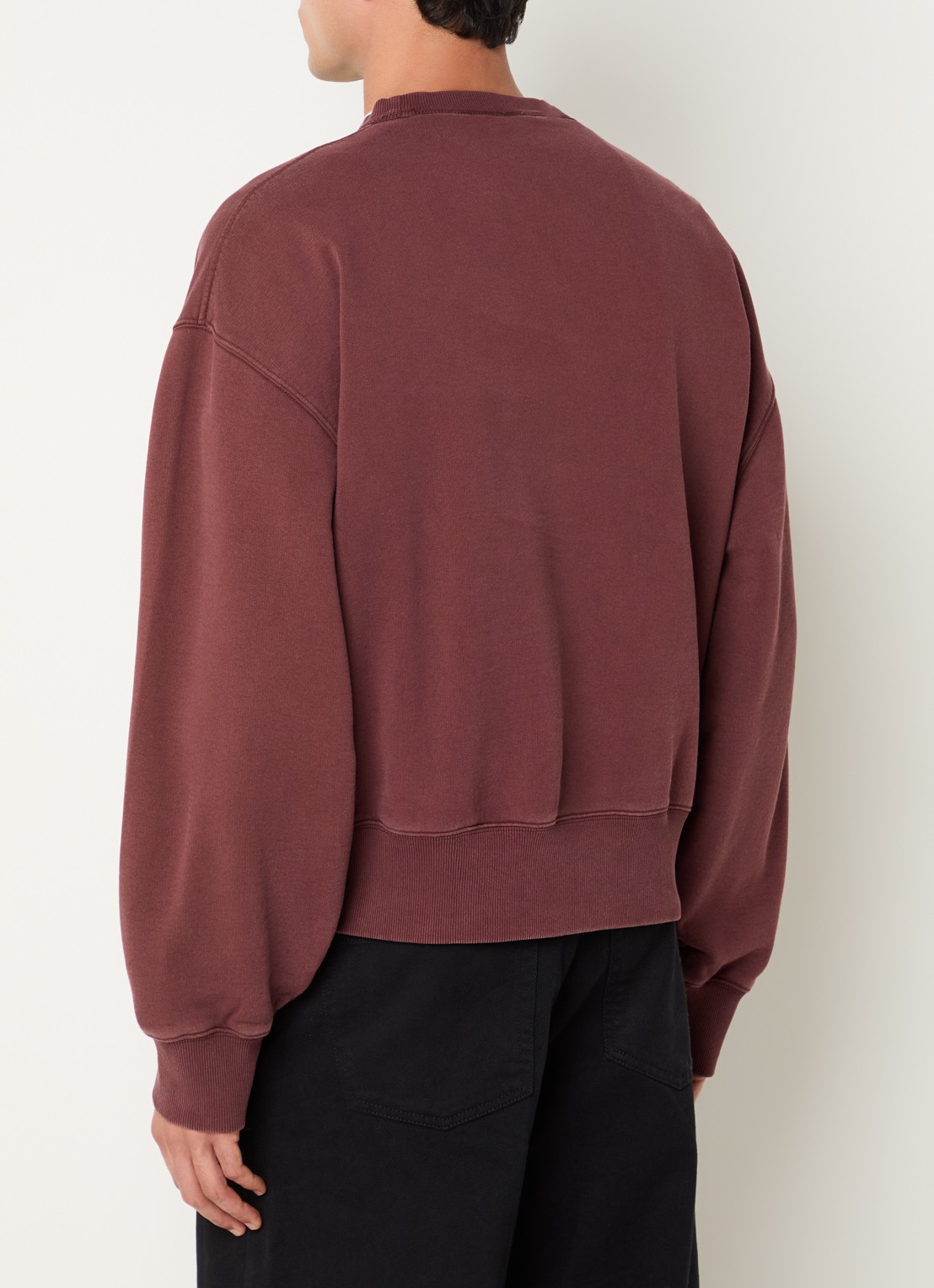 OLAF Sweater met logoborduring - achterkant 3 steenrood