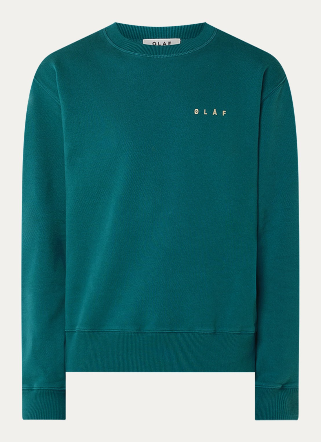 OLAF Sweater met print - voorkant 3 zeegroen