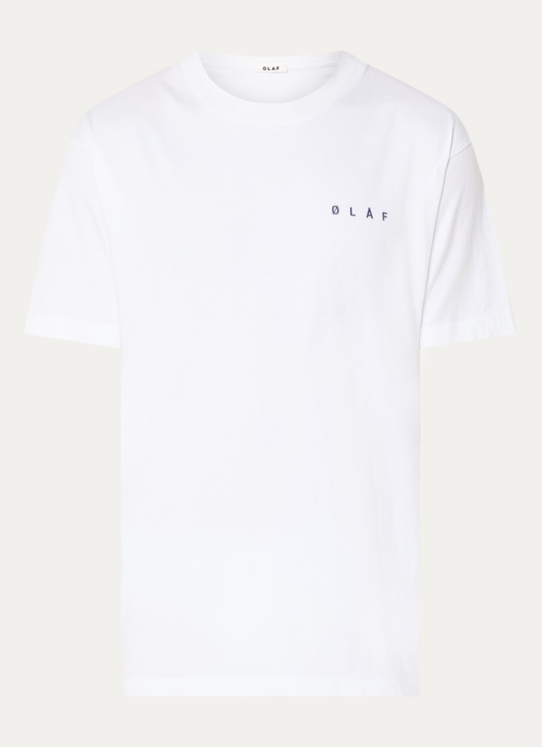 OLAF T-shirt met front- en backprint - voorkant 2 wit