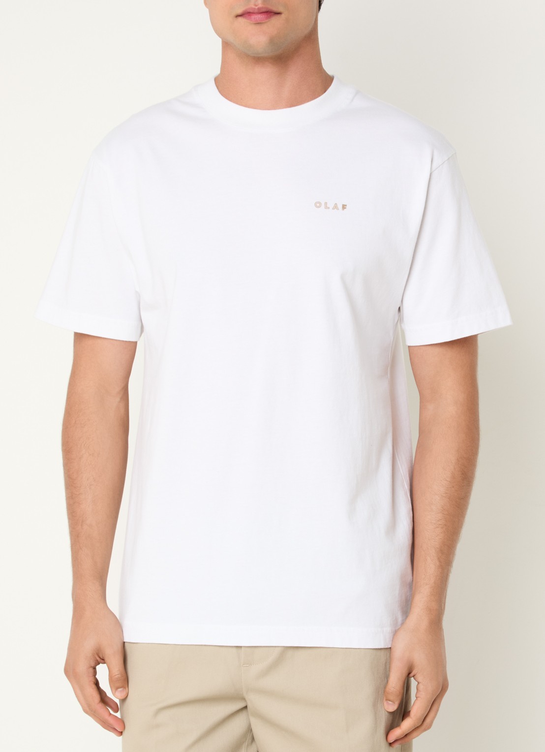 OLAF T-shirt met front- en backprint - achterkant wit