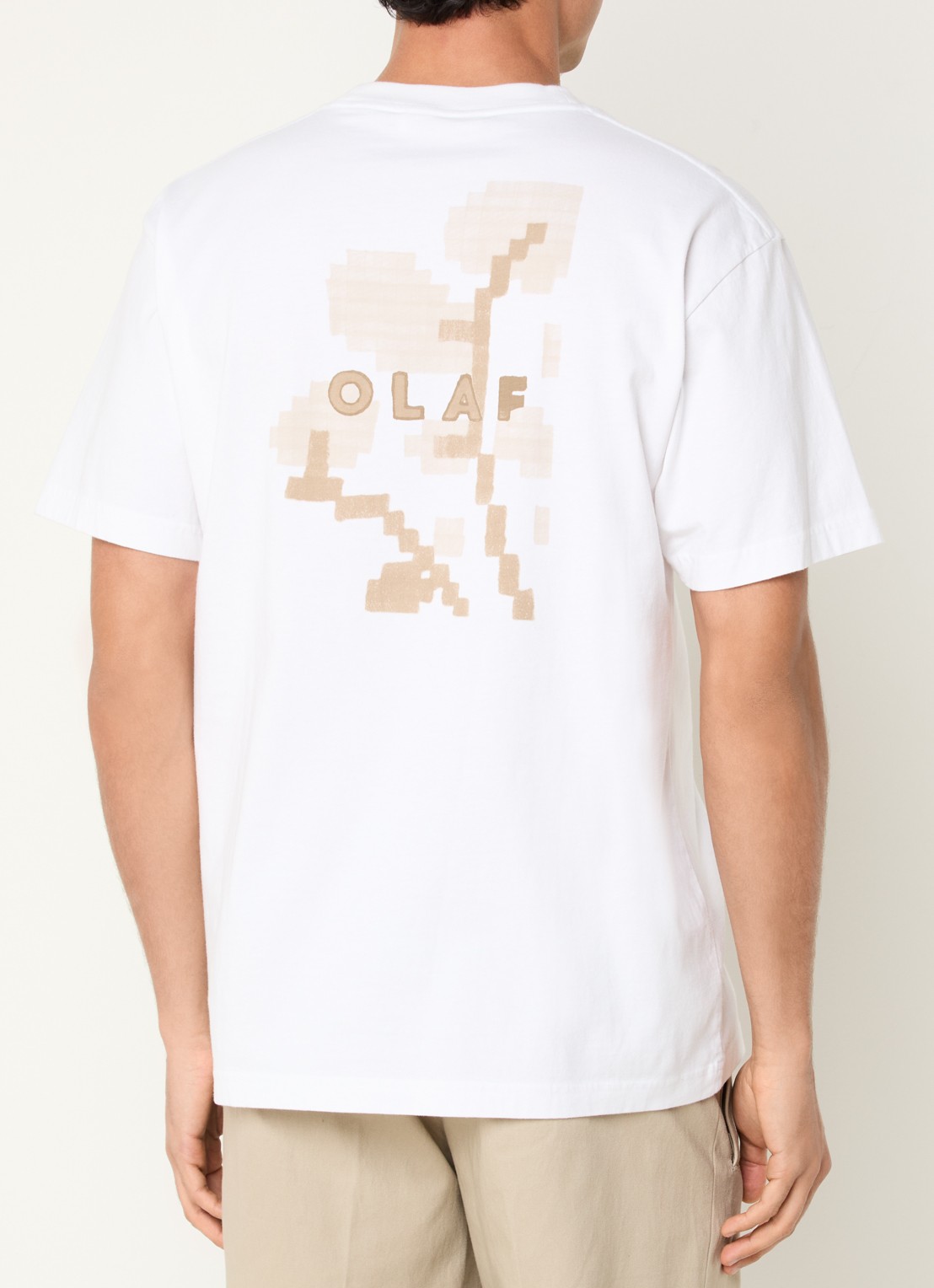 OLAF T-shirt met front- en backprint - detail 2 wit