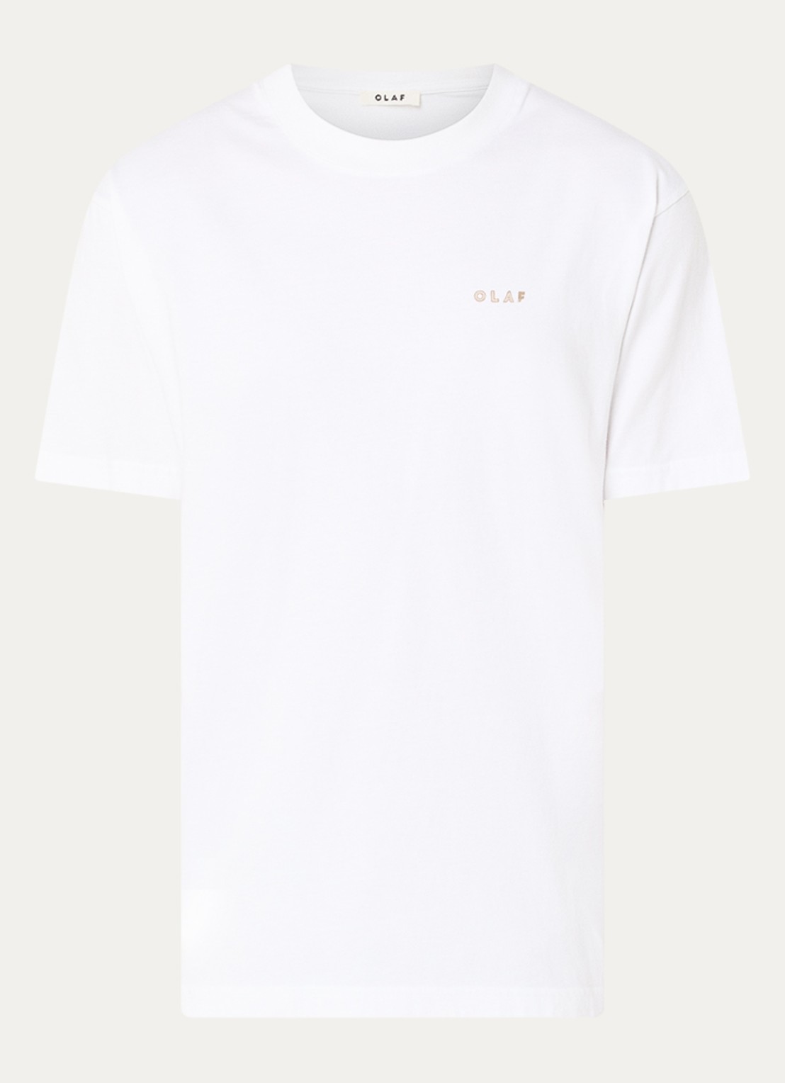 OLAF T-shirt met front- en backprint - voorkant 3 wit