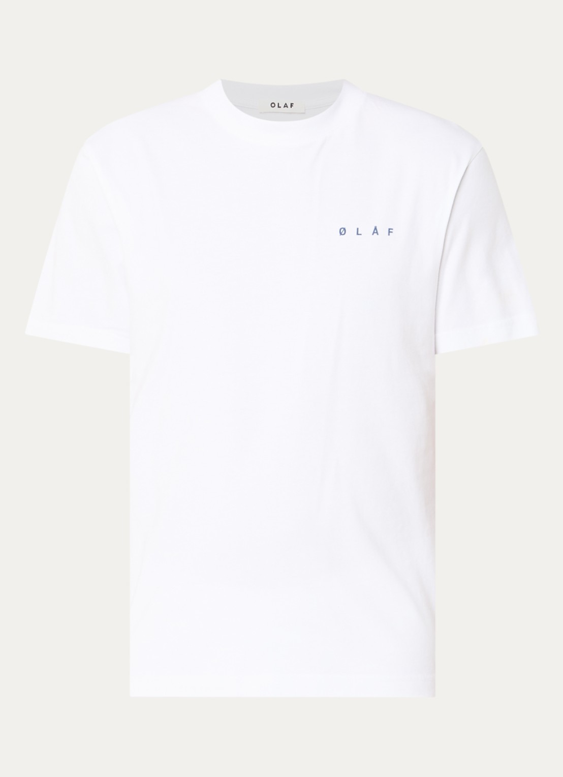 OLAF T-shirt met logo- en backprint - voorkant 2 wit