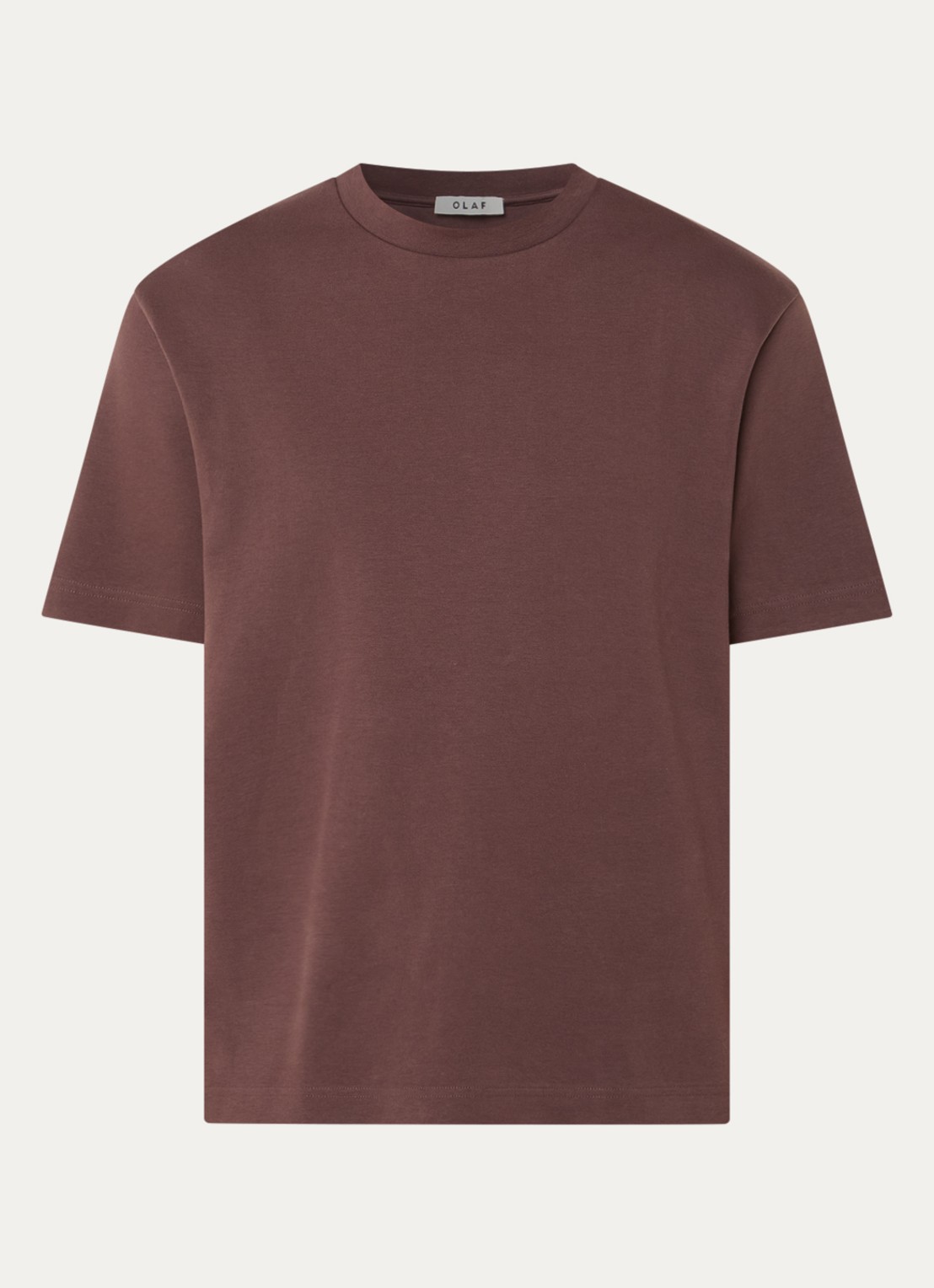 OLAF T-shirt met logo - voorkant 3 bruin