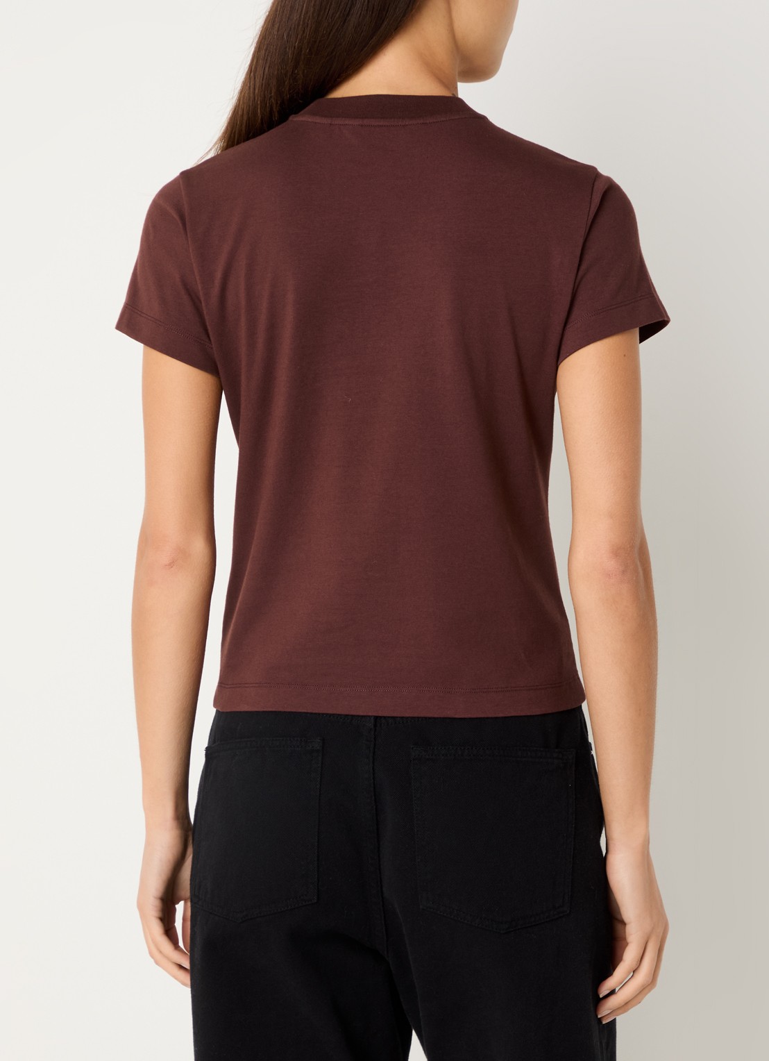 OLAF T-shirt met logo - achterkant bordeauxrood