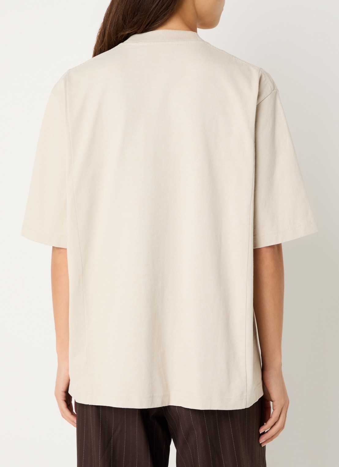 OLAF T-shirt met logo - achterkant 4 beige