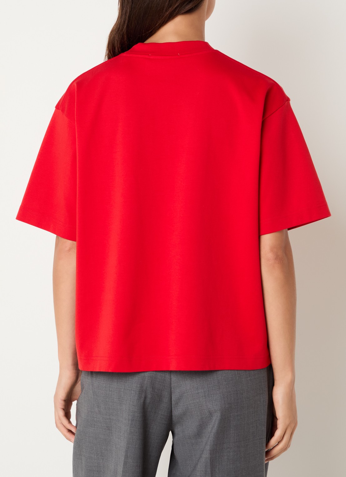 OLAF T-shirt met logo - achterkant rood
