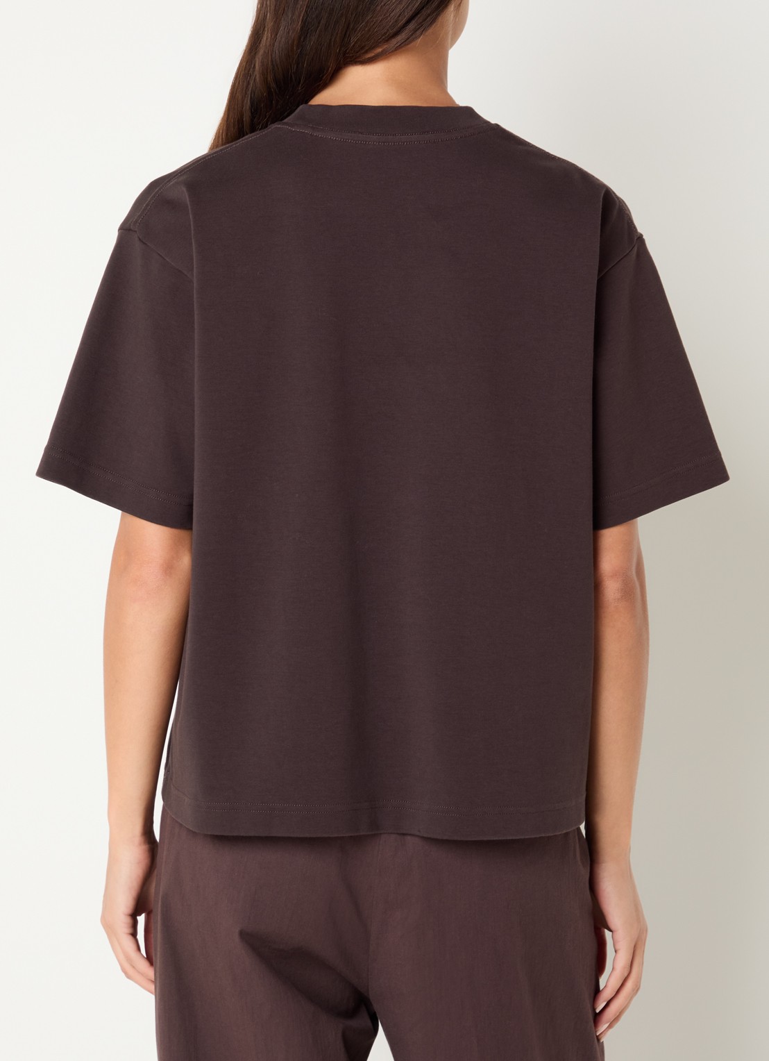 OLAF T-shirt met logo - achterkant 4 bruin