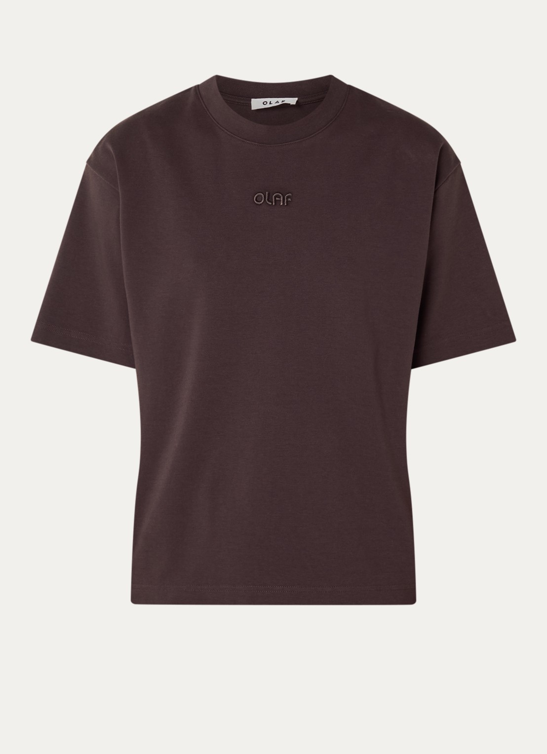 OLAF T-shirt met logo - voorkant bruin