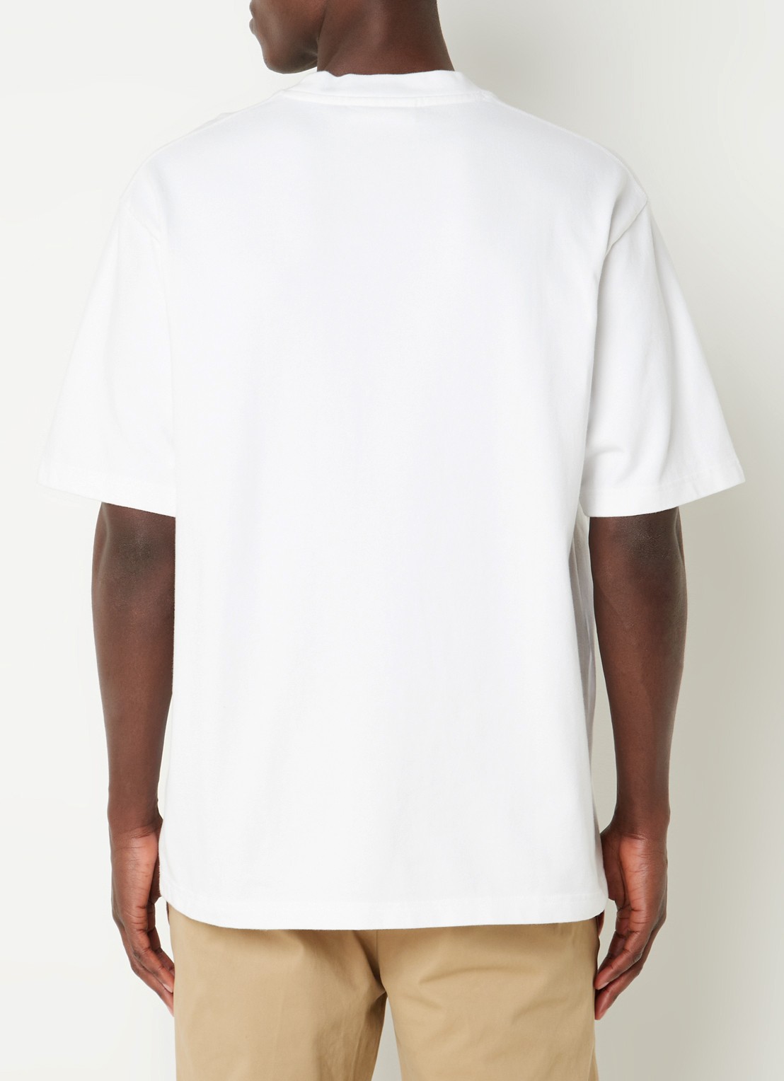 OLAF T-shirt met logoborduring - achterkant wit