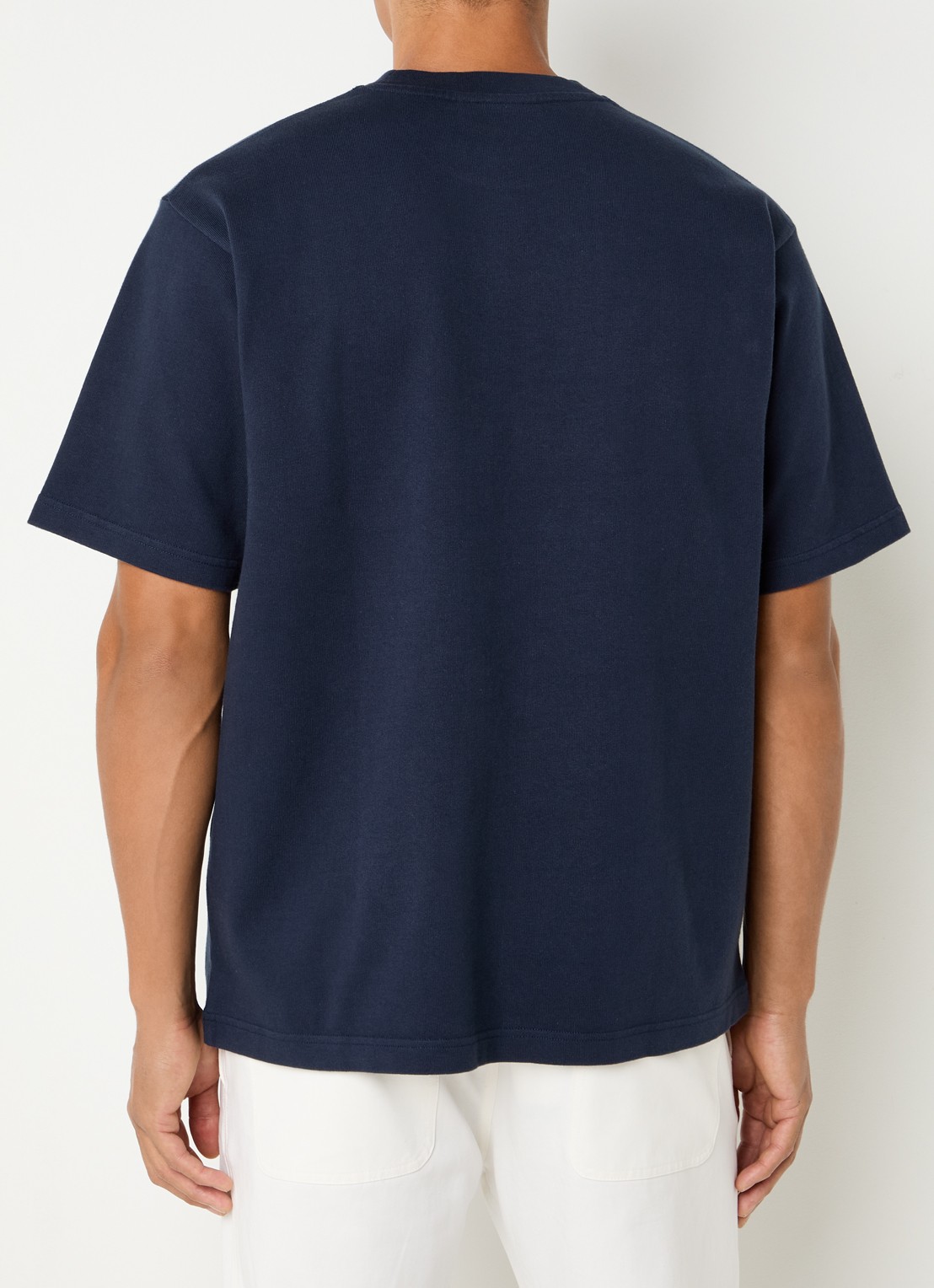 OLAF T-shirt met logoborduring - achterkant 3 donkerblauw