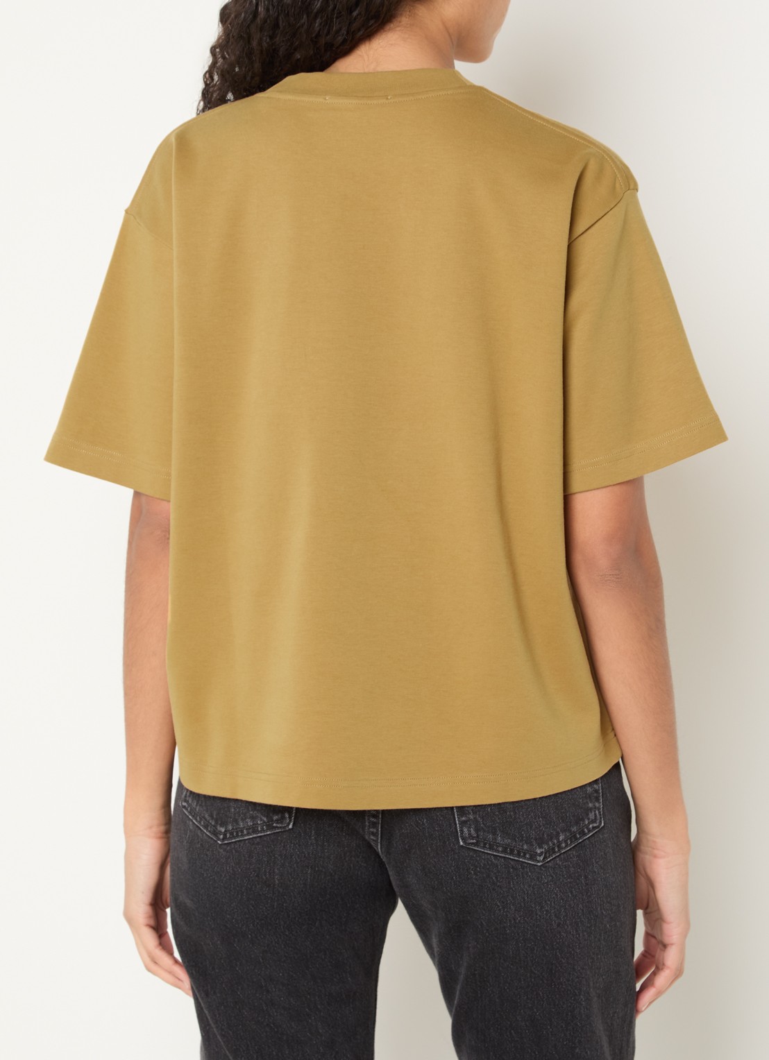 OLAF T-shirt met logoborduring - achterkant 3 camel