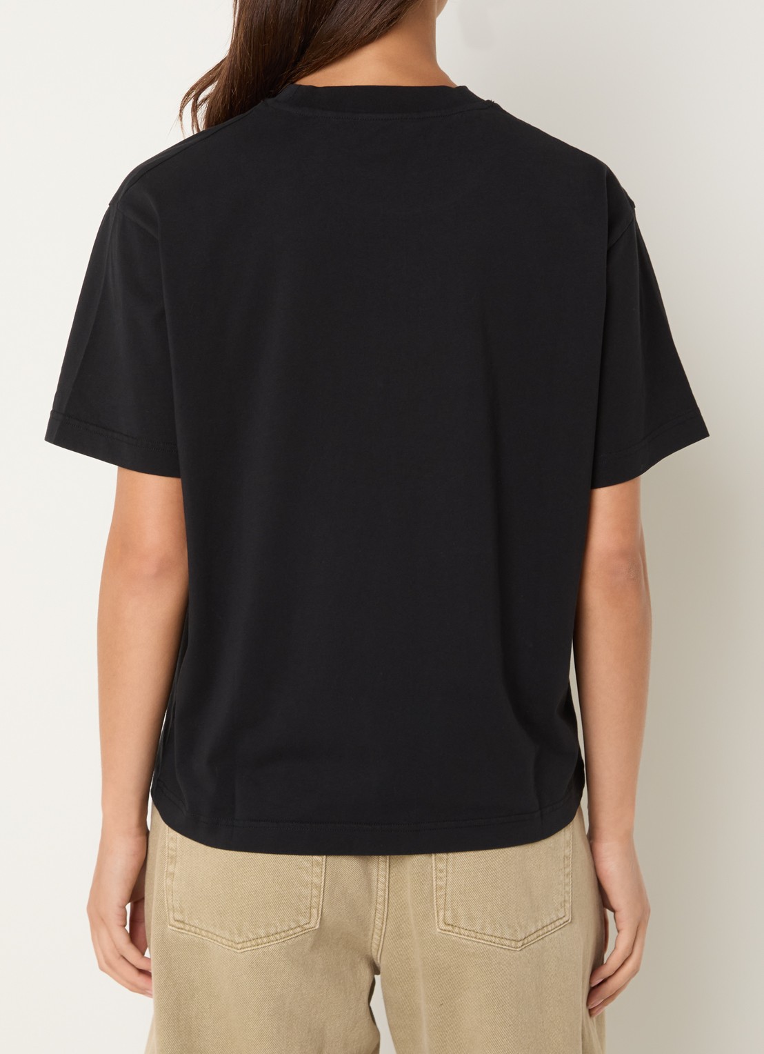 OLAF T-shirt met logoborduring - achterkant 2 zwart