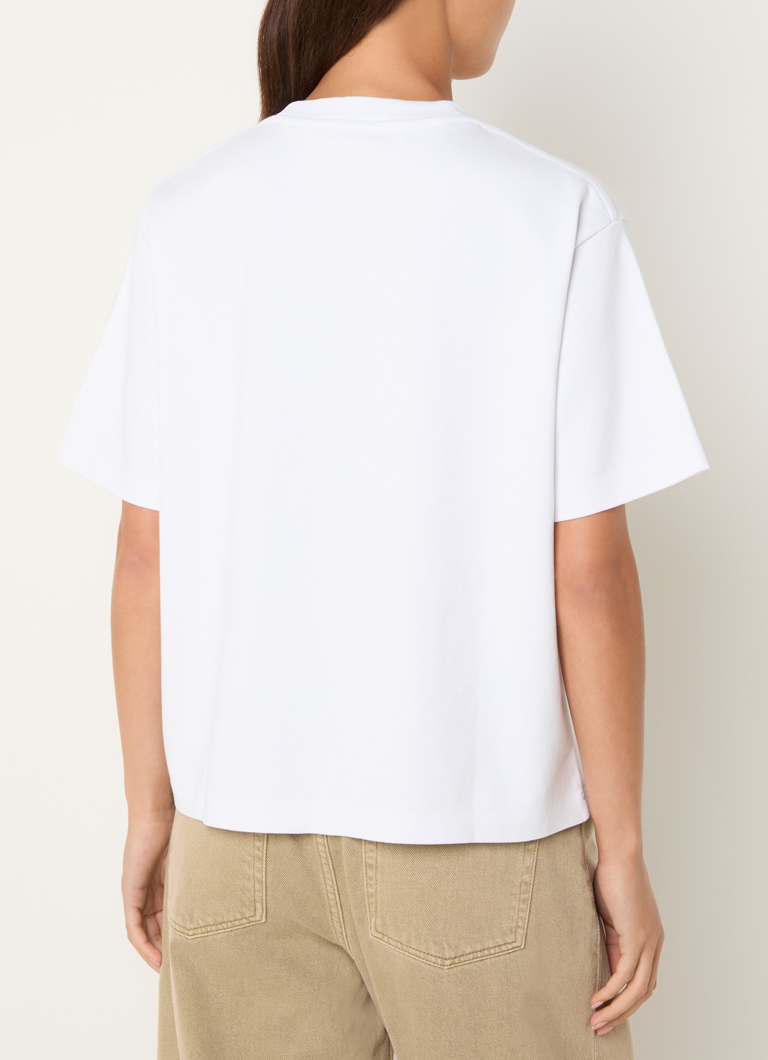 OLAF T-shirt met logoborduring - achterkant 4 wit